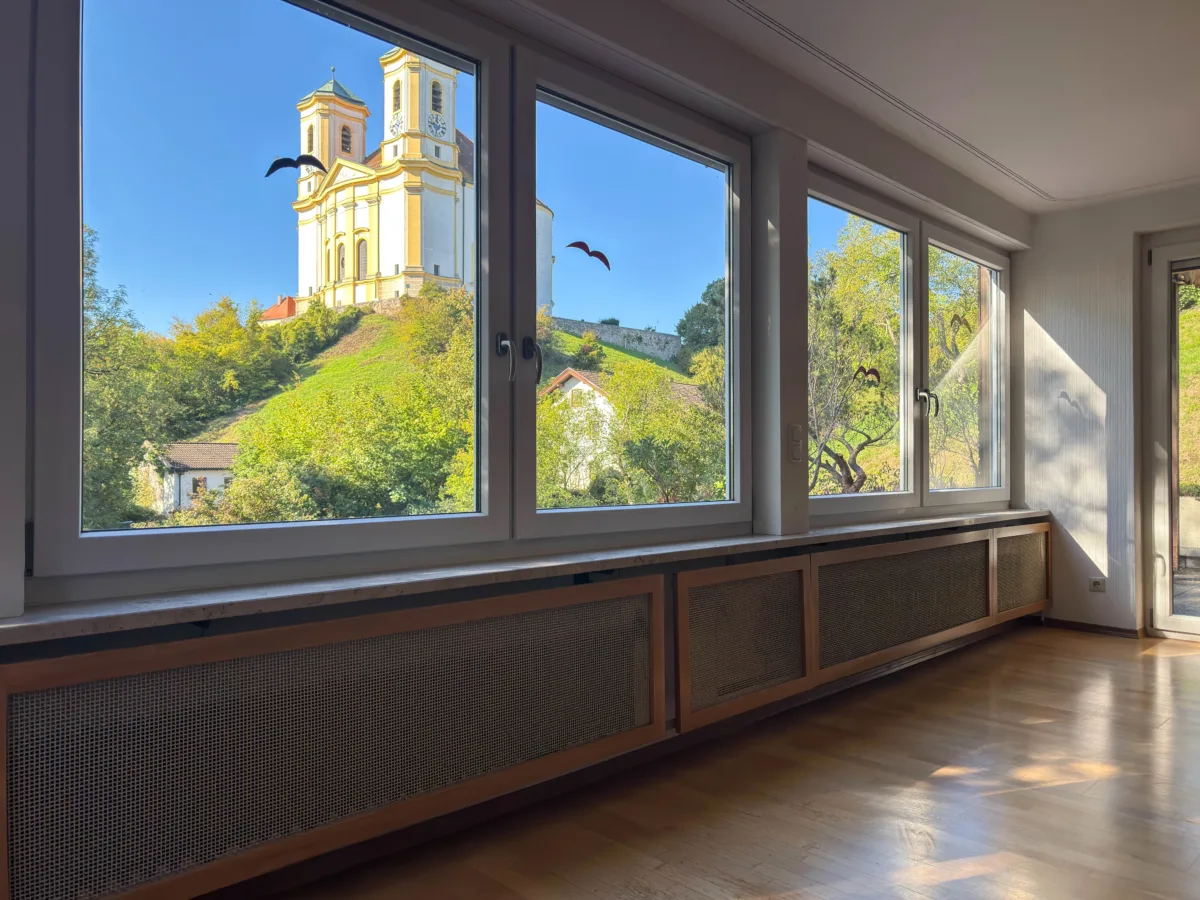 Ausblick vom Wohnzimmer EG